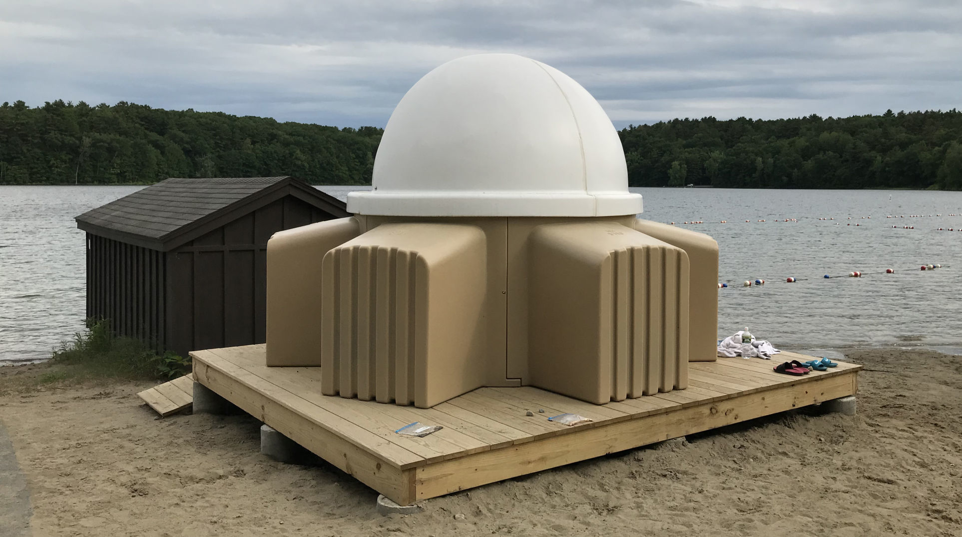 Telescope at Moreau Lake State Park